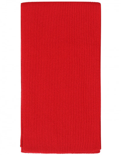 Cashmere Rib Sjaal | Fel rood