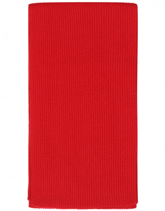 Cashmere Rib Sjaal | Fel rood