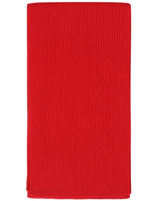 WL Cashmere Rib Sjaal | Rood