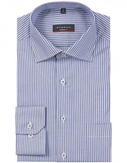 Gestreiftes Hemd | Blau