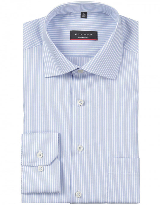 Gestreiftes Hemd | Blau