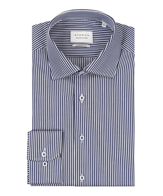 Gestreiftes Hemd | Blau