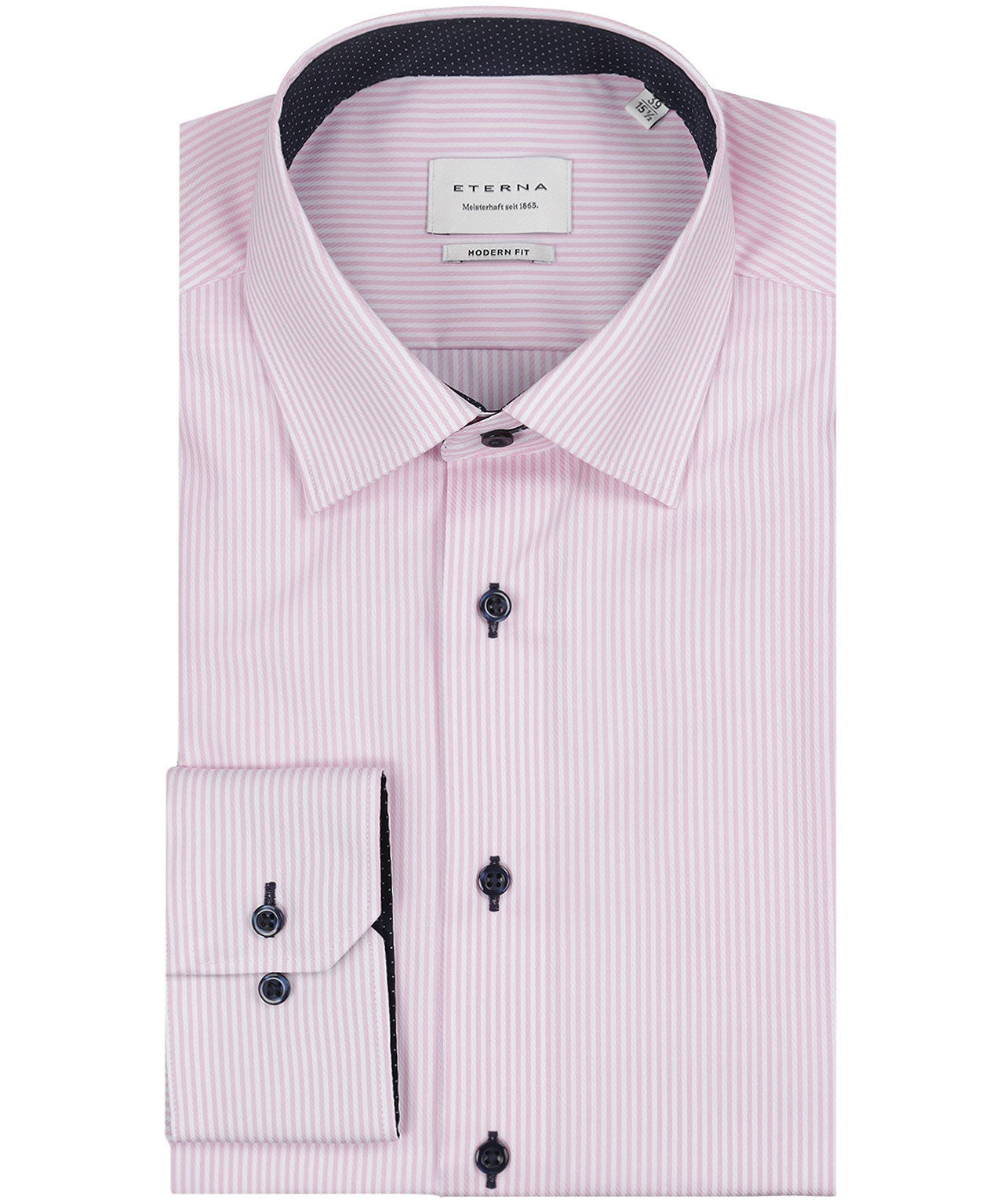 Gestreiftes Hemd | Rosa