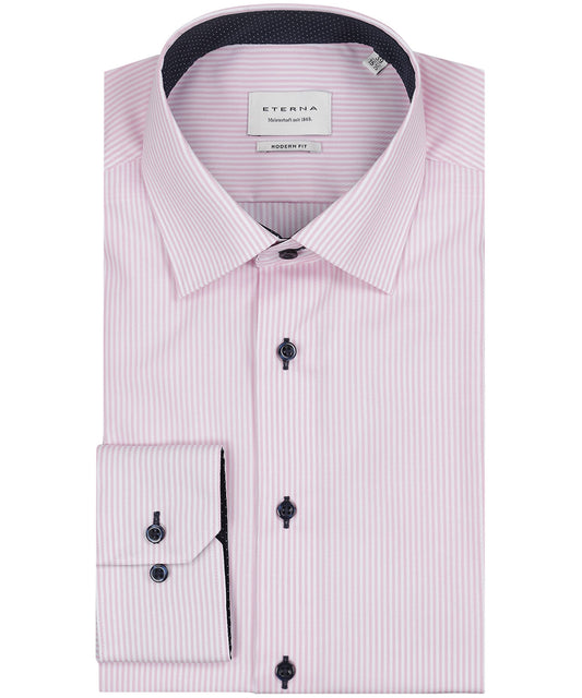 Gestreiftes Hemd | Rosa