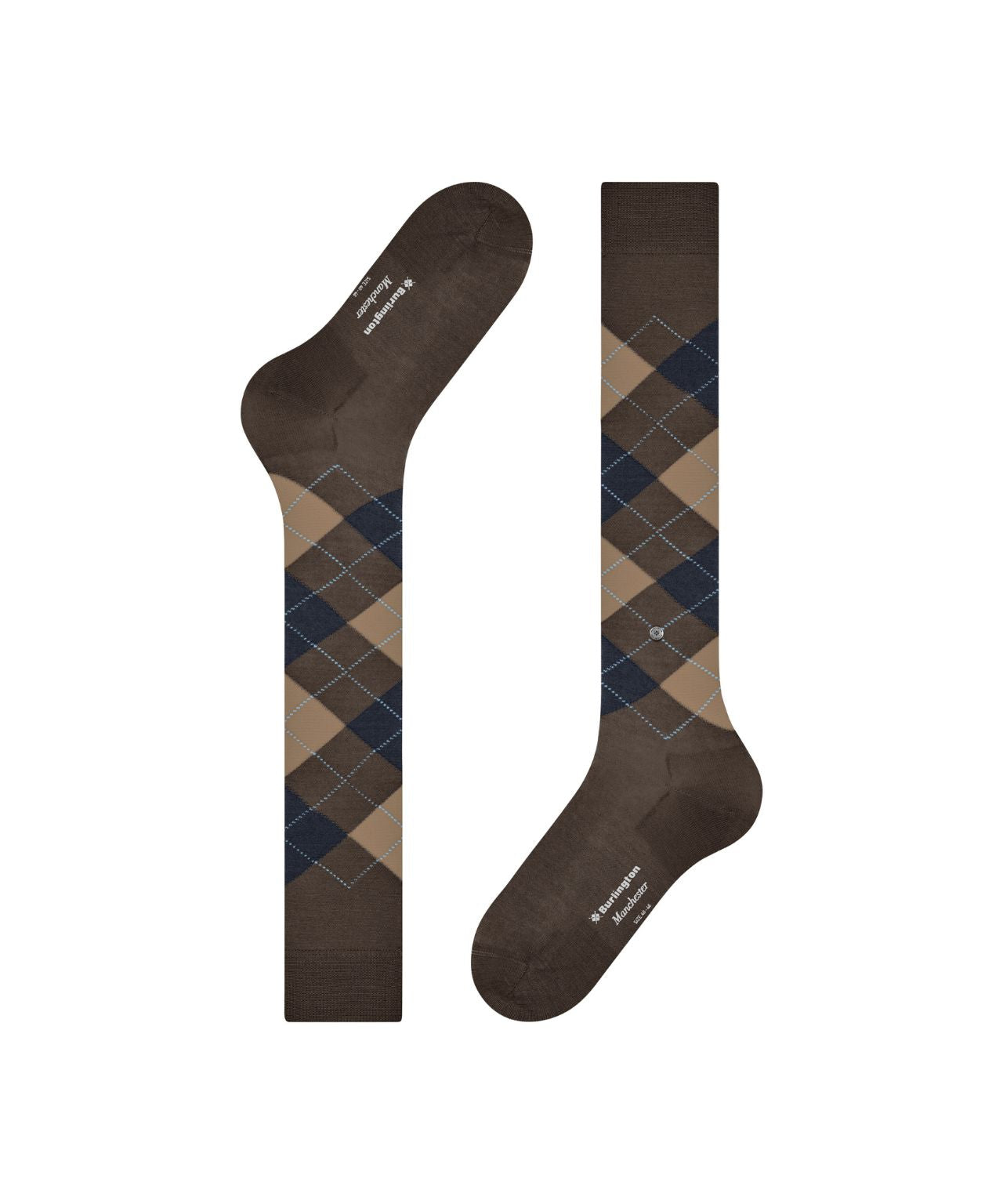 Manchester Men's Knee Socks | Brown