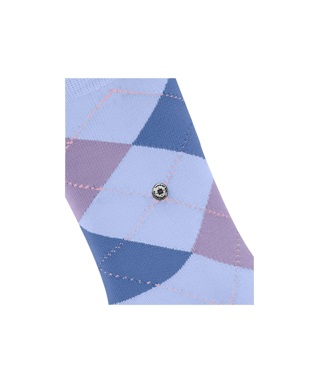 Covent Garden Sok | Sky/Plum/Blue diamond check