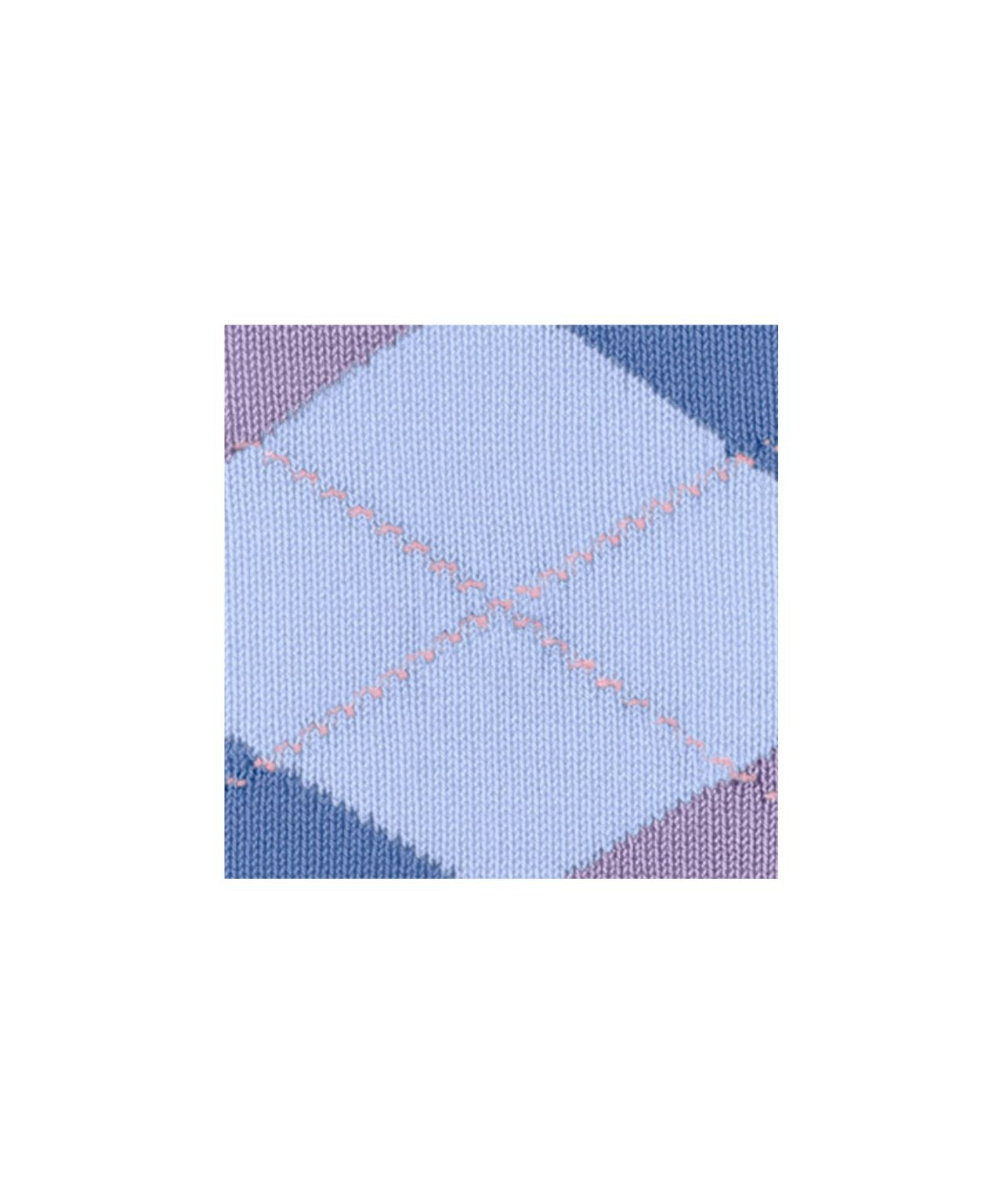 Covent Garden Sok | Sky/Plum/Blue diamond check