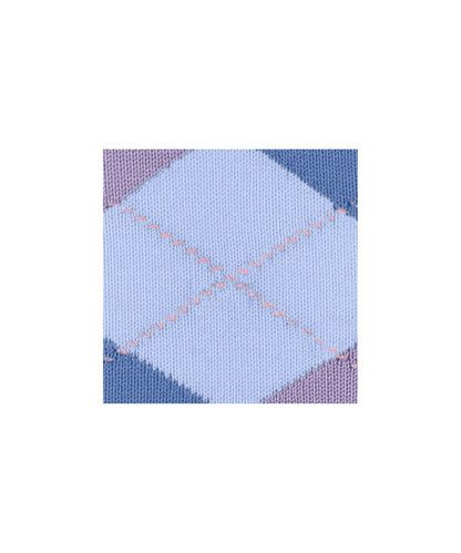 Covent Garden Sok | Sky/Plum/Blue diamond check
