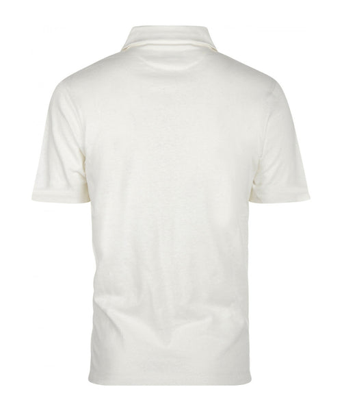 Polo cotton and linen | White