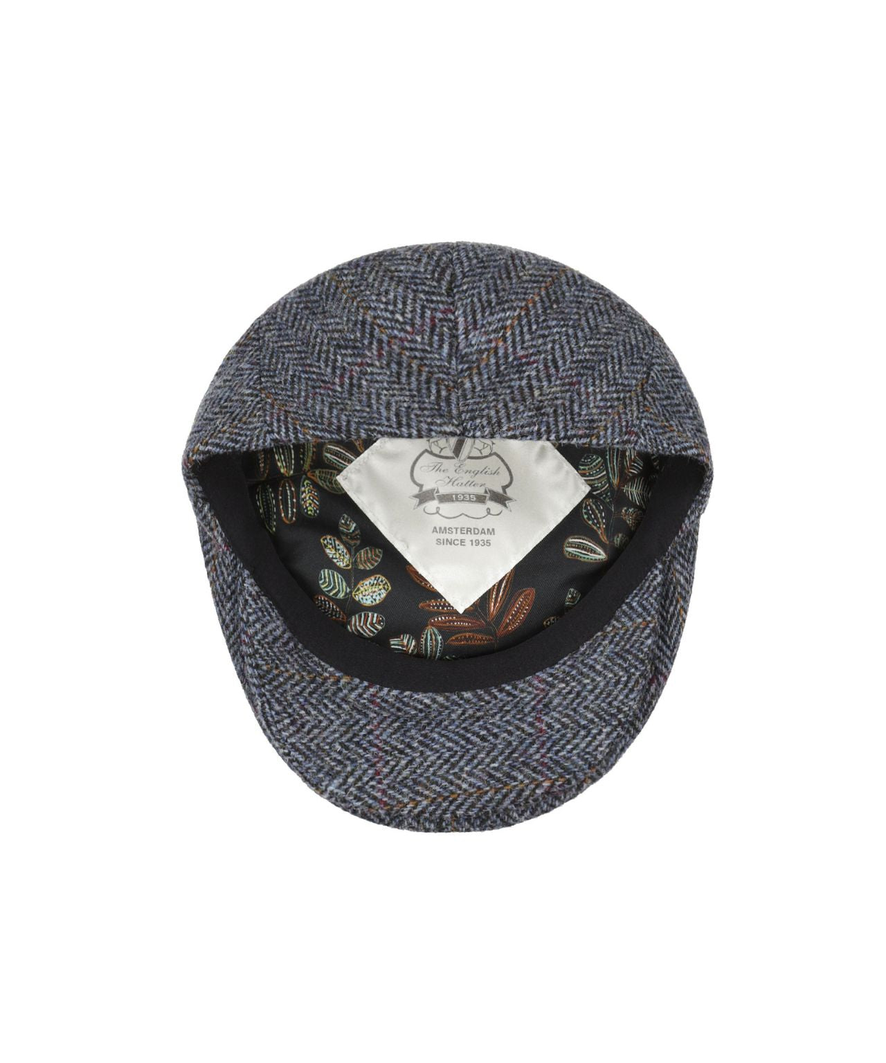 Klassieke Cap | Blauw Ruit Herringbone