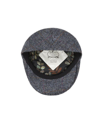 Klassieke Cap | Blauw Ruit Herringbone