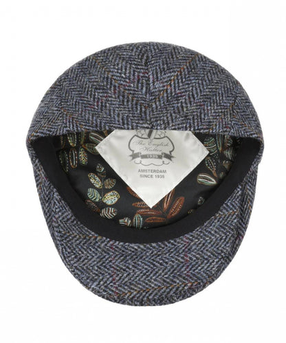 Klassieke Cap | Blauw Ruit Herringbone