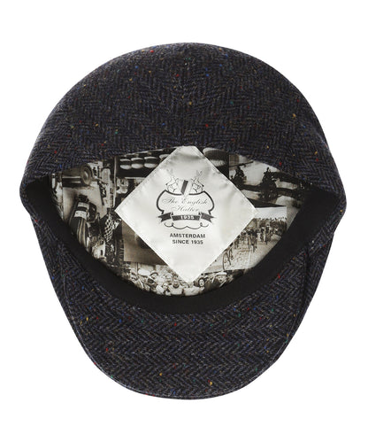 Klassieke Cap | Navy Herringbone