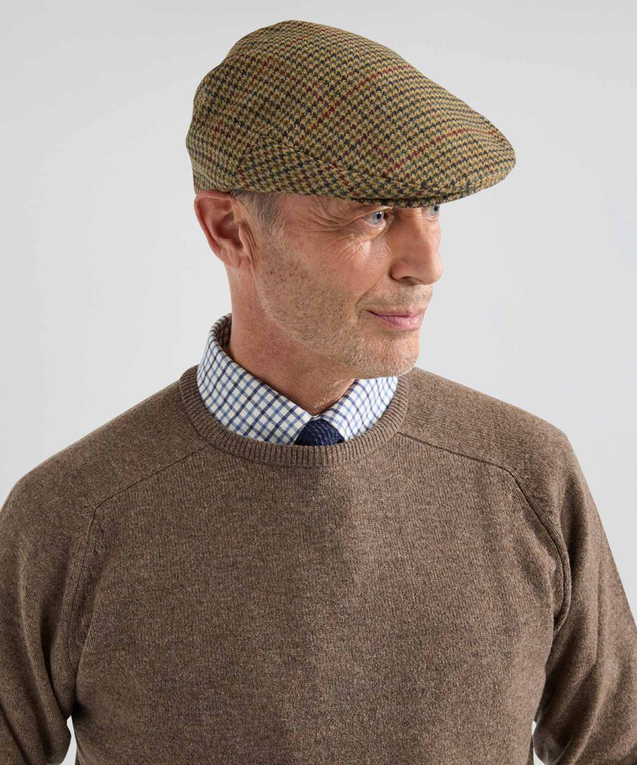 Klassieke Cap | Bruin Houndstooth