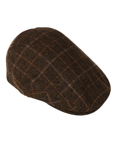 Klassieke Cap | Donker Bruin Brushed Ruit