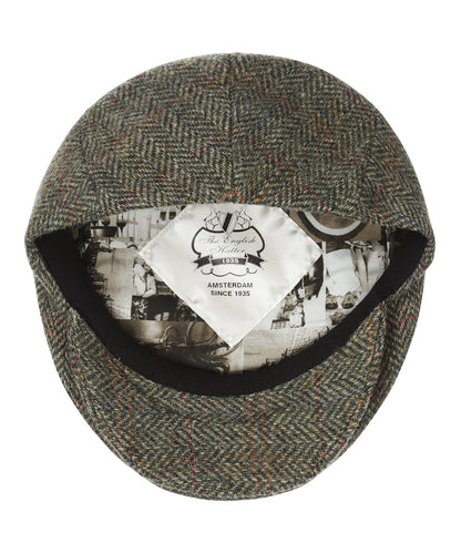 Klassieke Cap | Olive Herringbone Overcheck
