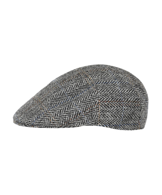 Tweed-Kappe vorgeformt | Grau