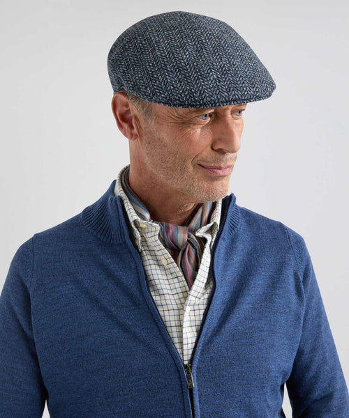 Tweed Cap Preformed | Blue