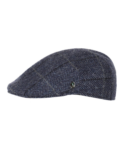 Jockey Tweed Cap | Navy Herringbone