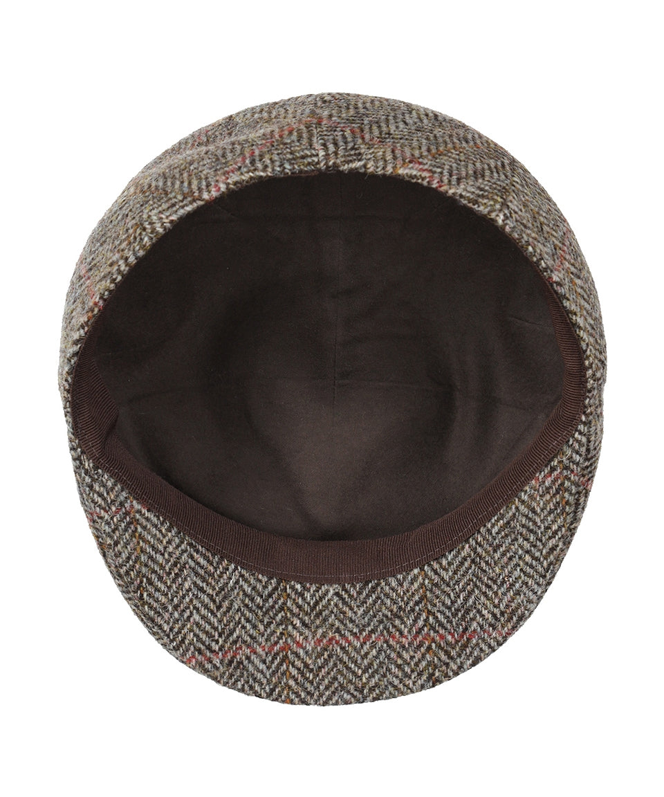 Tweed-Kappe vorgeformt | Braun