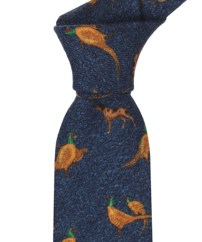 Wool tie | Blue