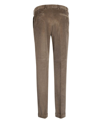 Cordhose mit breitem Rippstrick | Braun