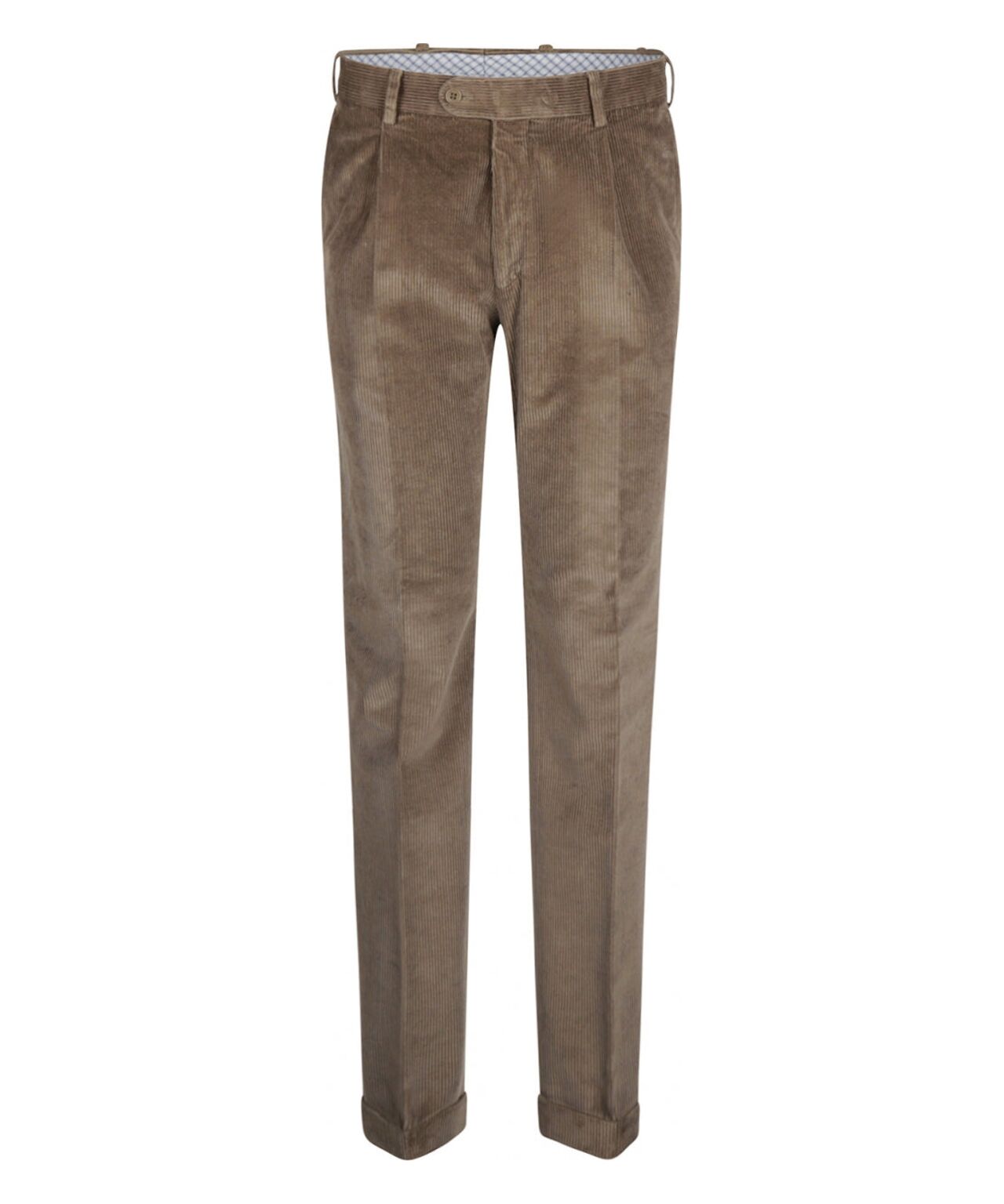 Cordhose mit breitem Rippstrick | Braun