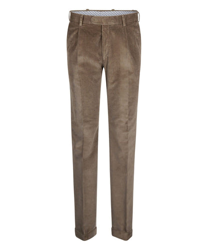 Cordhose mit breitem Rippstrick | Braun