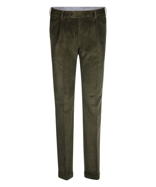 Corduroy Pants Wide Rib | Green