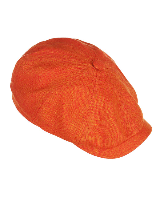 Hatteras Leinen-Fischgrätmuster | Orange