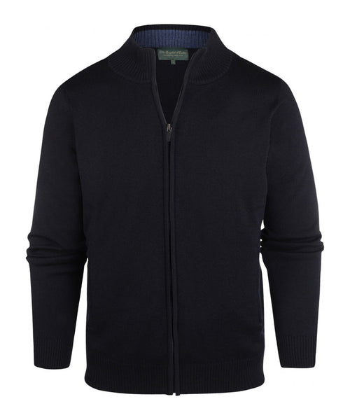 Merino Zip Vest | Navy Blue