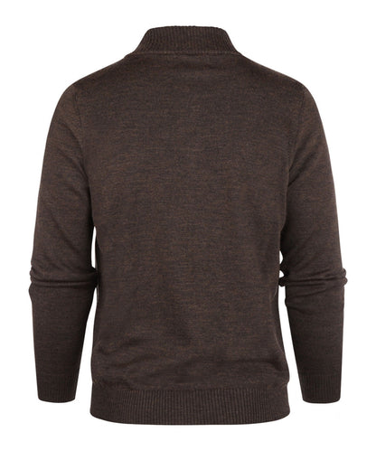 Merino-Reißverschlussweste | Braun
