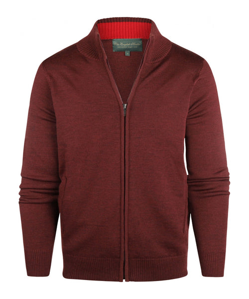 Merino Zip Vest | Red