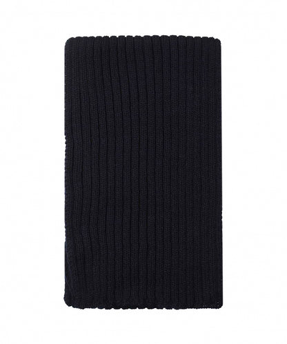 Ribbed merino scarf | Navy Blue