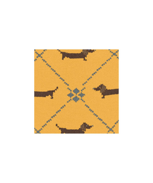 Burlington Dachshund Men's Socks | Yellow