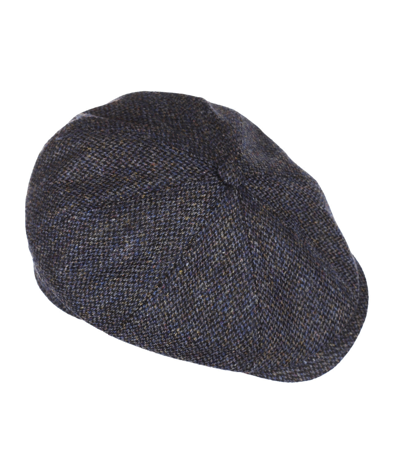 Tweed-Ballonmütze | Marineblau