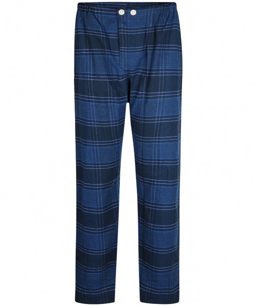 Derek Rose Flannel Pyjama Set | Blauw