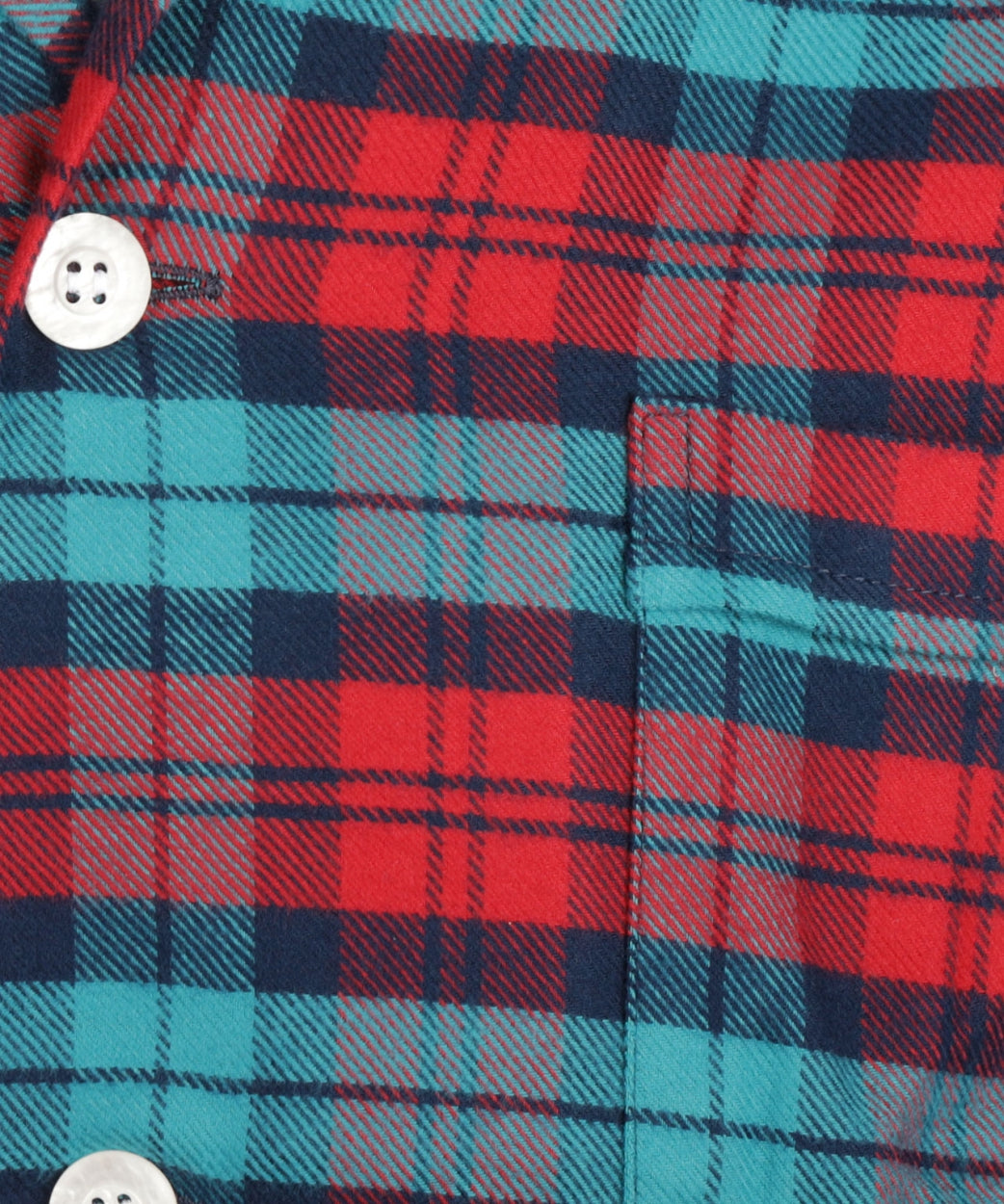 Derek Rose Flanell-Pyjama-Set | Rot