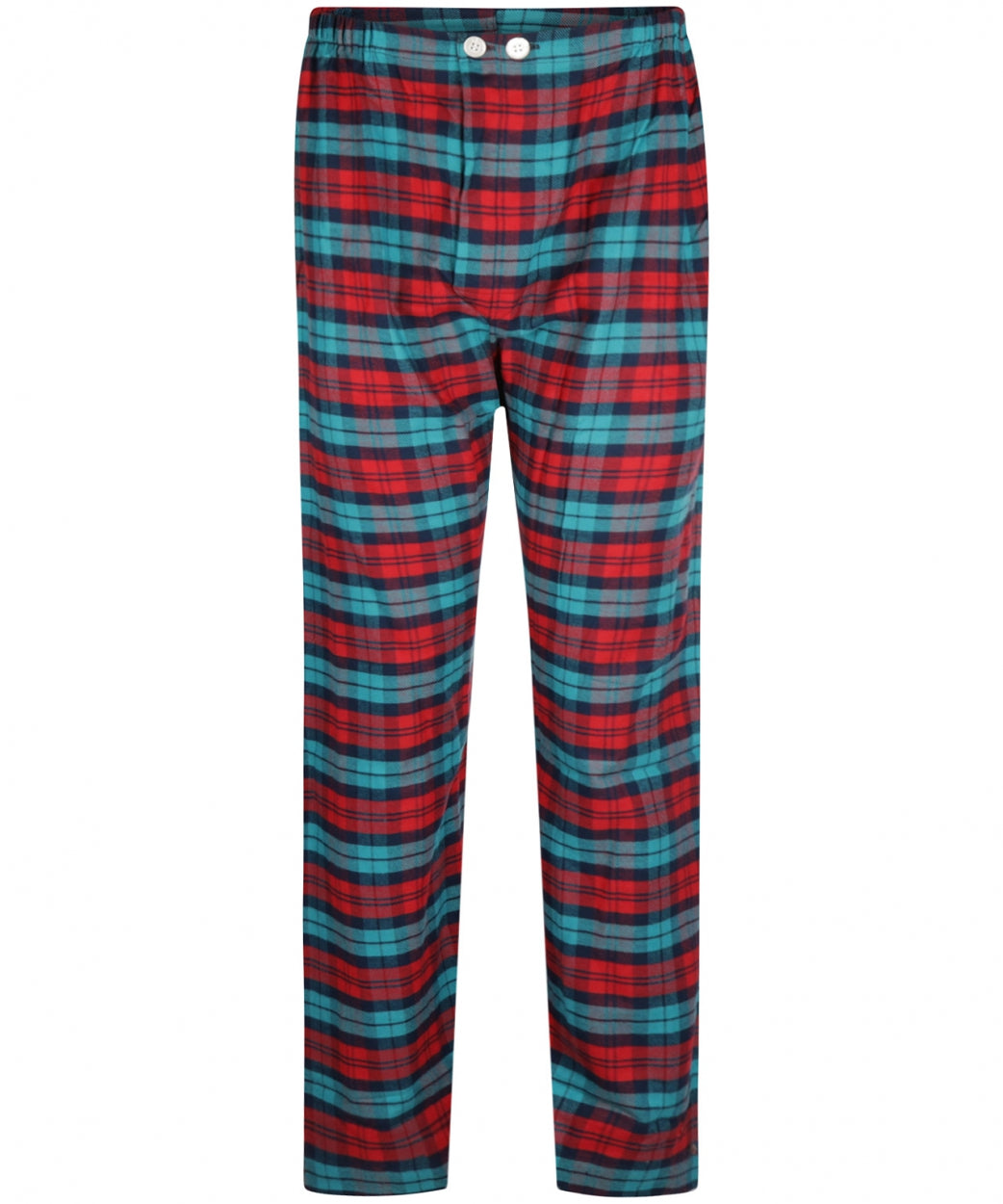 Derek Rose Flanell-Pyjama-Set | Rot
