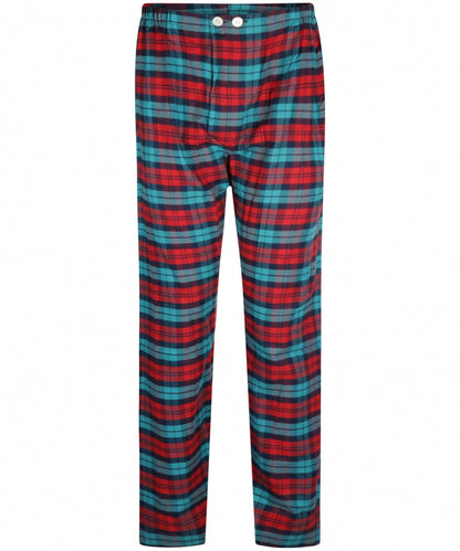 Derek Rose Flanell-Pyjama-Set | Rot
