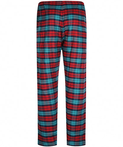 Derek Rose Flanell-Pyjama-Set | Rot