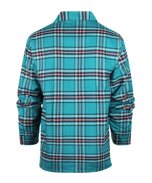 Derek Rose Flanell-Pyjama-Set | Grün