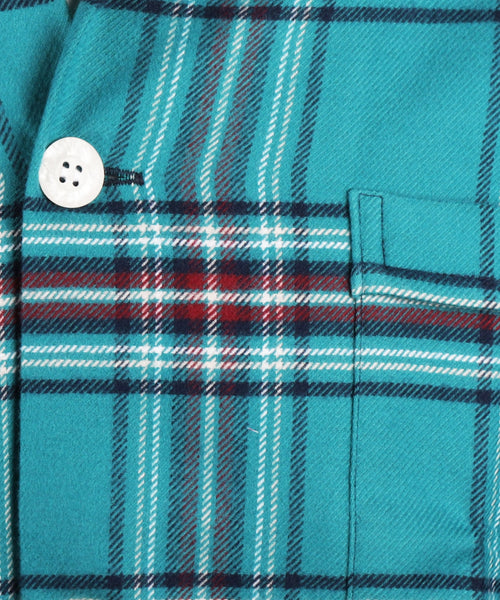 Derek Rose Flannel Pyjama Set | Green