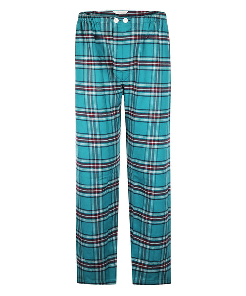 Derek Rose Flannel Pyjama Set | Green