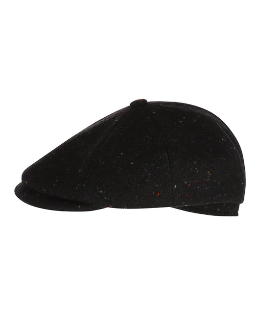 Schiebermütze aus Tweed | Blau