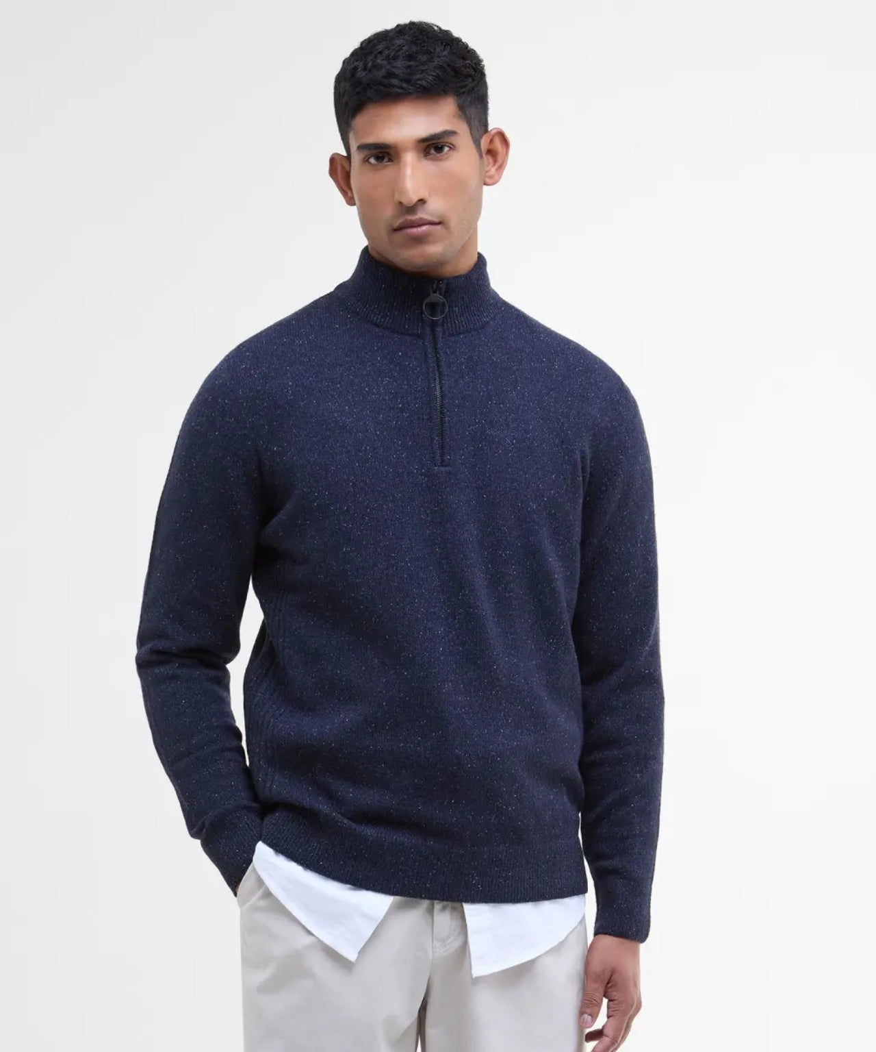 Tisbury Pullover mit hohem Reißverschluss | Marineblau