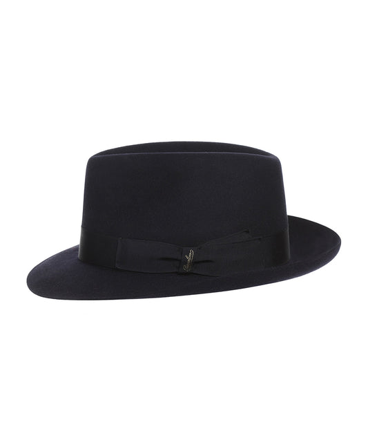 Italienischer Fedora-Hut | Marineblau