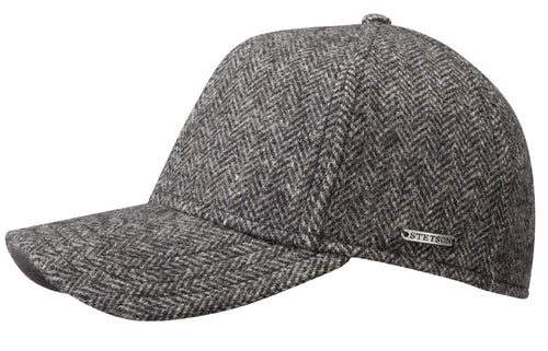 Setson Baseball Cap Herringbone | Dark Grey Herringbone