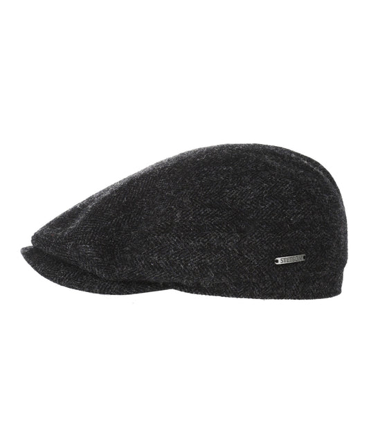 Stetson Driver Cap Fischgrätmuster | Schwarz
