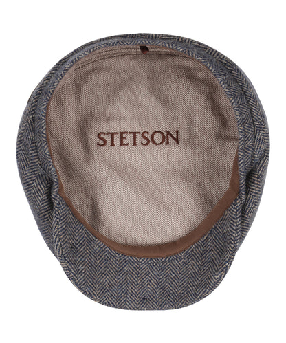 Driver Cap Wool Herringbone | Bruin/Blauw Herringbone